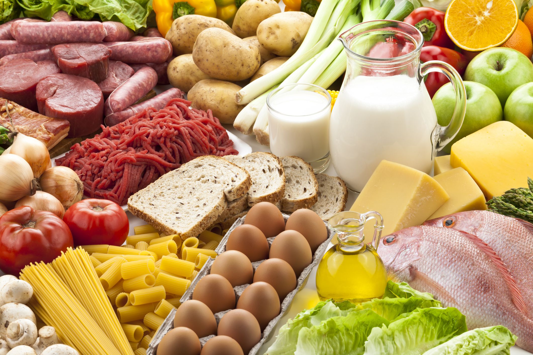Table filled with different types of foods Table filled with different types of foods